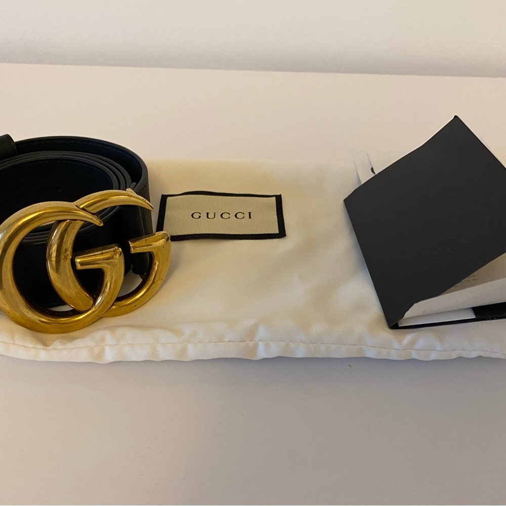 Gucci - Women’s 2015 Re-edition wide leather belt